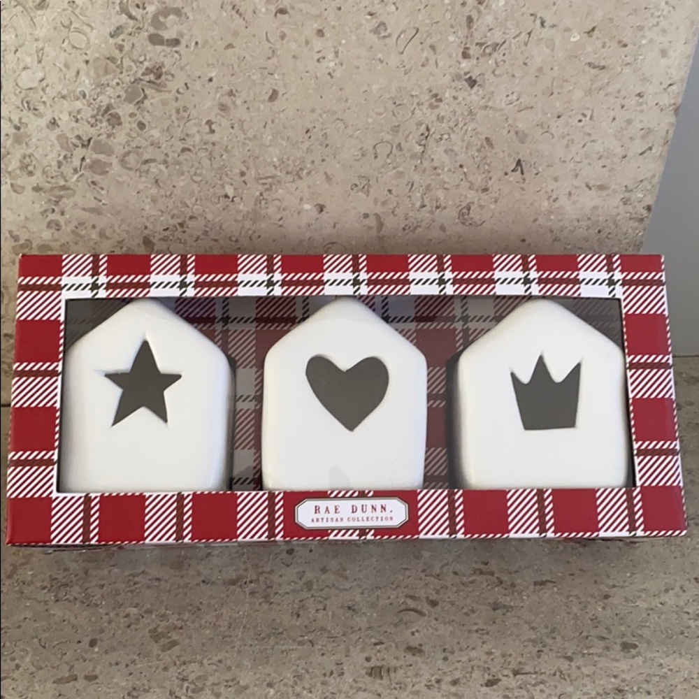 Rae Dunn Ceramic Tea Light Holders - Picture 5 of 5